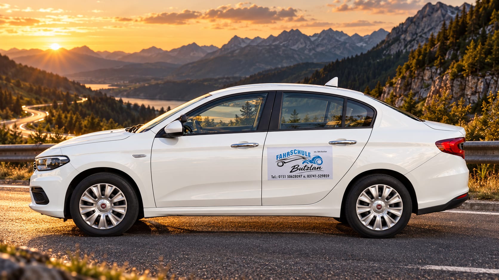 Fahrschulfahrzeug Fiat Tipo der Fahrschule Butzlau